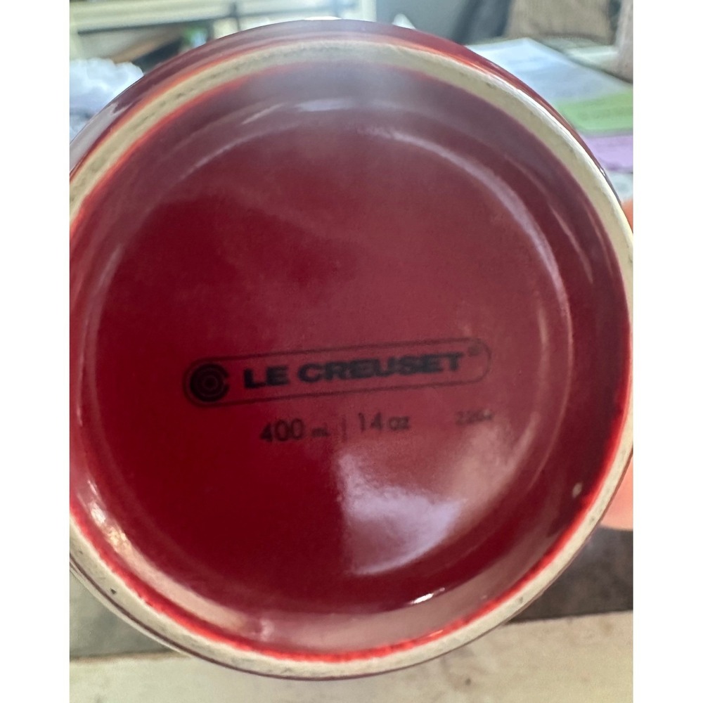 Le Creuset Stoneware Mug Cerise Red 14oz 400ml Coffee Tea Cup PG9003-0067